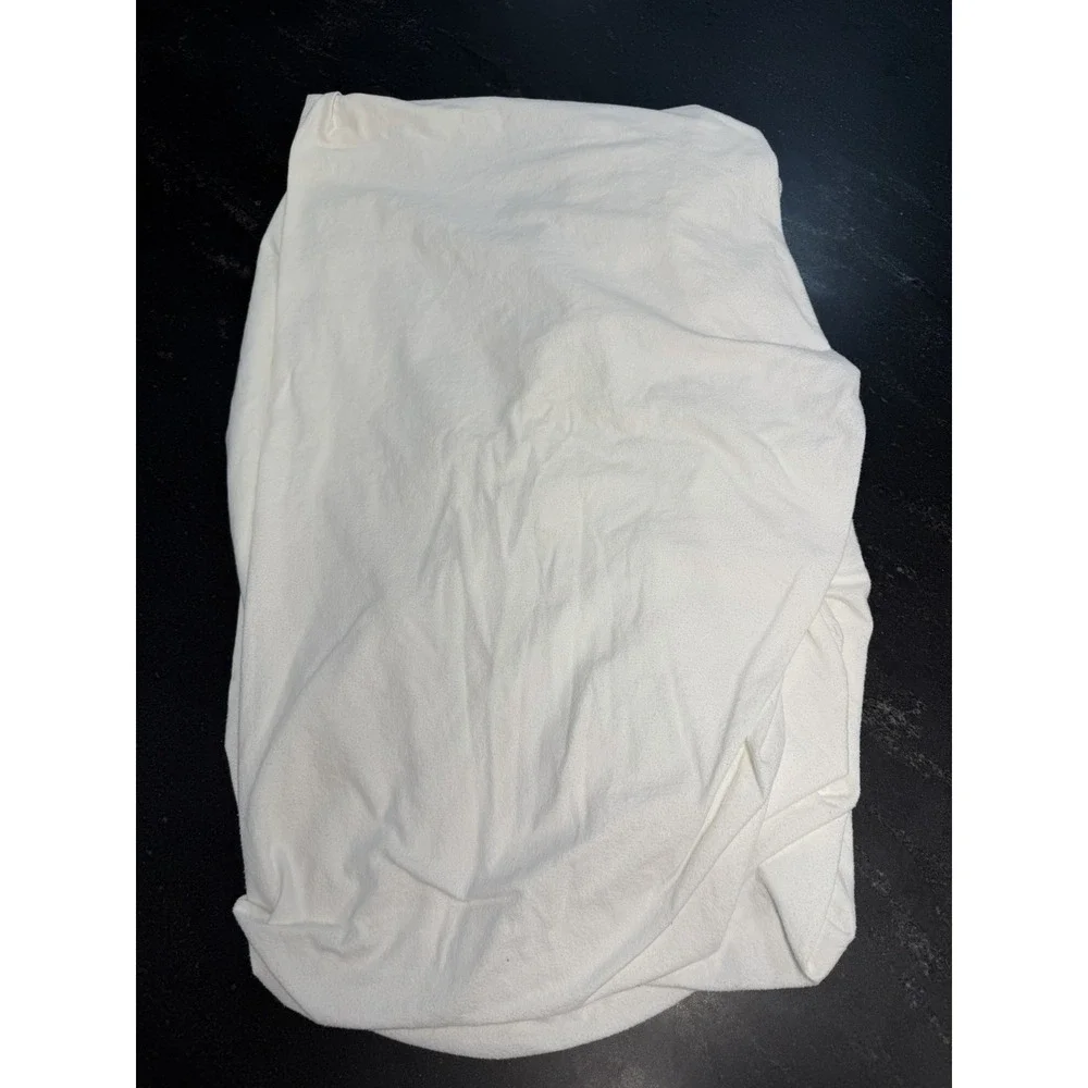Garnet Hill White Cotton Flannel Twin Sheet Set Fitted Flat 2 Pillowcases